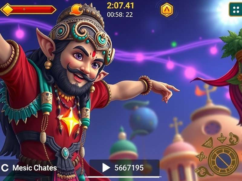 Starry Sage gameplay showing magical realms and characters